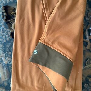 lululemon athletica Orange and Olive Leggings